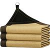 Cubstone Telo Ombreggiante Marrone Rete Ombreggiante per Esterni Con Occhielli,90% Sole/UV Protezione Tessuto Ombreggiantes Traspirante Hdpe Panno Vele Parasole per Giardino/Pergola/Serra(Beige,3x4m)