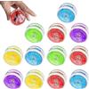 CLIUNT 12 pezzi luce LED Yoyo, plastica Responsive Yoyo, luce LED Jo-Jo, luci Yoyos JoJo per compleanno, bomboniere, colori casuali