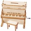 Baoqifong Puzzle 3D in Legno | Puzzle Musicale In Legno A Forma Di Pianoforte Modellino Da Costruire,Set Di Costruzione Fatto A Mano Per Bambini Adulti E Famiglie