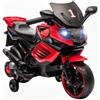 AIYAPLAY Moto Elettrica per Bambini 6V Rotelle Supporto Rimovibili Rosso