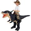 Alaoo Costume da Dinosauro Gonfiabile, Costume Gonfiabile | Costume Halloween Dinosauro, per uomini e donne, Divertente costume da dinosauro