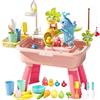 Generico Tavolo Acqua per Bambini | con Pompa e Giocattoli sensoriali Divertenti | Set Gioco Lavello Cucina Estivo | per Bambini, Interni, Esterni, Giardino, Cortile, Patio, Prato, Asilo