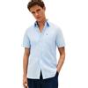 Tommy Hilfiger Uomo Camicia Seersucker Solid Regular Fit, Blu (Sweet Blue), M