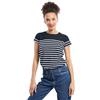 Armor-lux Armor Lux Marinière etel Héritage Femme, T-Shirt Donna, Multicolore (Bi8 Rich Navy/Blanc Bi8), 48 (Taglia Produttore: 4)