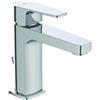 Ideal Standard Esla - Miscelatore per lavabo per bagno, cromato certificato NF a risparmio idrico, fornito con tappo BC224AA