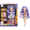 Rainbow High Pretty in Paris Fashion Bambola - Violet Willow - Bambola alla moda color viola di 28 cm con cucciolo, borsetta e accessori, per giocare, snodata, da collezionare, età dai 4 ai 12 anni