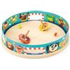 Janod - Arena Trottole Applepop - Gioco di Abilità per Bambini - 1 Arena + 2 Trottole con Lanciatori + 2 Biglie in Vetro - Stimola la Manualità - Giocattolo in Legno FSC - Dai 4 Anni, J03355