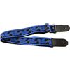 OVATION tracolla per chitarra in nylon - Signature Leaf - Regal Blue - Tracolla imbottita con estremità in pelle e design foglie ricamato