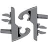 CANJPTON Parasole per auto Clip Gancio per parasole Retainer Gancio Supporto Gancio Compatibile con FIAT 500 Bravo Doblo Fiorino Marea Palio Punto 713812631 735362747