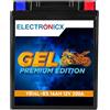 Electronicx GEL YB14L-BS Batteria Moto 12V 14Ah 200A sigillata & senza manutenzione Tecnologia GEL 135x90x168 mm Batteria avviamento per moto, scooter, quad, ATV antivibrazioni & a prova di perdite