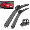 Autopixl Spazzole tergicristallo anteriori compatibili con VW Polo 3 6N 6KV 6N2 1994-2002 Parabrezza Parabrezza Finestrini Auto Spazzole for pioggia 21+21