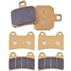IBNA Pastiglie Freno Moto Per Ducati ST2 ST4 ST4S ST3 S 1100 1200 S 900 MH Per Evoluzione Per Multistrada Sport 1997-2013 Set Pastiglie Freno Moto Anteriori Posteriori (Colore : Fronte retro)
