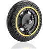 LTSKY 60/70 - 6,5 ruota anteriore solida, con freno a tamburo, per scooter elettrico Ninebot Max G30/G30 D2/G30E/G30LP ruota anteriore, 10 x 2,5
