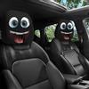 Generic Set di 2 copri poggiatesta per auto, motivo cartoni animati, universali, con disegni di cartoni animati e occhi grandi, coperture elastiche personalizzate per poggiatesta, protezione poggiatesta per