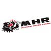 Malossi Adesivo Malossi MHR con logo leone con scritta nera, misura media 150 x 40 mm