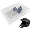 Generico Viti per visiera per cappello da moto - Set di bulloni per il casco, viti del tappo della visiera | Parti di sostituzione del casco per moto, accessori a vite in alluminio per cappello da motocross, a