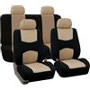 JXTTJ Auto Set Coprisedili per Dr DR3, Traspirante Antiscivolo Anteriore Posteriore Set Completo Sedile Protezione Interni Accessori,C-Beige