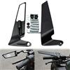 RAMCI ESSENTIALS Specchietti Manubrio Moto Retrovisori, Universali e Regolabili, Specchi Laterali Pieghevoli Moto e Scooter, Aerodinamici in Alluminio, Filettatura M8/M10 per Scooter e Naked