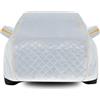 QYMLSH Telo Copriauto Antigrandine Per Opel Meriva | 4288 x 1812 x 1615 mm | Impermeabile, Antivento, Antipolvere, Traspirante, Materiale Spesso Con Cerniere Laterali(Silver)