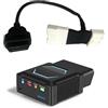 SL Elements Adattatore OBD II generico a 26 pin + dongle Bluetooth (iOS) per Tesla Model 3/Y, Compatibile con Scan My Tesla e altre app, cavo certificato UL, include cavo adattatore e dongle Bluetooth