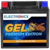 Electronicx Batteria Moto GEL 12N9-4B-1 12V 9Ah 120A - Sigillata, senza manutenzione, compatta, resistente alle vibrazioni - Per scooter, quad, moto - Sostituisce YB9-B, NB9-B