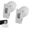 Generic Portaposter a ventosa per auto, 2 ganci di contenimento per carte di banconota, gancio per banconota, clip per asciugamani in carta, clip di