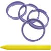 RKC 4 anelli di centraggio da 72,6 x 66,1 mm, colore viola + 1 penna per gesso