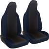 Rebeca Shop® Coprisedili auto compatibili per UP, Made in Italy, tessuto poliestere, set coprisedili anteriori e posteriori (Nero/Blu scuro)