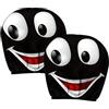 Nuyhadds Copri di poggiatesta di Nuyhadd Coperture di auto, set di copertura poggiatesta per 2 pezzi - cartone animato -eyes decorazione tessuto morbido per camion per per trattori per au