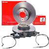 BREMBO Set freni asse anteriore incl. dischi freno anteriori Ø 312mm ventilati e pastiglie freno anteriori Compatibile con BMW Serie 3 (E90), 3 Coupé (E92), 3 Cabrio (E93), 3 Touring (E91)