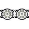 Kdbcet Antinebbia 12V HA CONDOTTO Luce Lampada Nebbia Dell'automobile 8000LM 30W Per Suzuki XL7 XL-7 Per Swift Per Alto Per Splash Per Jimny FJ Per Grand Per Vitara Faro Fendinebbia(9 Led White)