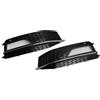 Artudatech Griglia paraurti Anteriore 2PCS Bumper Fog Light Lamp Cover Grill Grille Fit for Audi A4 S-Line S4 2013-2015 (No Logo)