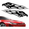 Generisch Adesivi moto - Set di 2 adesivi per auto con aquila fiamma, adesivi per esterni auto, camion, SUV, moto, finestre, paraurti, carrozzeria, durevoli