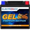Electronicx YTZ7S GEL Batteria Moto 12V 6,5Ah 95A - Starter sigillato senza manutenzione per moto, scooter, quad & powersport - compatta, antivibrazione, a prova di perdite e pronta all'uso