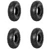 Motorbimbo 4 Pneumatici 4.10-4 per Quad ATV Buggy Mini Quad 49cc - Gomme Offroad Anteriore e Posteriore - Copertoni Tasselettati Fuoristrada