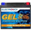 Electronicx GEL YTX20L-BS Batteria Moto 12V 20Ah 270A - Starter compatto, sigillato e senza manutenzione - Resistente alle vibrazioni, pronta all'uso - per moto, scooter, quad, ATV e motoslitte