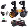 NEWFUN Faretti Moto,Fari Antinebbia Per Moto,Luci Di Conversione Esterne Per Moto a LED,Fari Supplementari,Ip67, 40w,Rotazione Di 360 Gradi,Adatto Per Moto Ed e-Scooter
