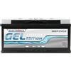 Electronicx GEL 12V 140Ah batteria Deep Cycle - senza manutenzione, a tenuta stagna - per solare, fotovoltaico, camper, barca, vela - batteria a gel - 393×175×190 mm - polo positivo a destra
