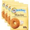 Mulino Bianco Biscotti Frollini Macine con Panna Fresca, Colazione Ricca di Gusto, 800g (Confezione da 4)