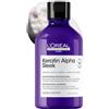 L'Oréal Professionnel Paris L'Oréal Professionnel Alpha, Shampoo Professionale Antifrizz, Deterge e Ammorbidisce, Trattamento Professionale Anti-Frizz, con Cheratin Sleeker e Aminoacidi, Per Capelli Colorati e Fluffi, 300 ml
