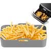 Generic Rivestimento Per Friggitrice Ad Aria - Cestello Per Friggitrice Ad Aria 32x20x9 Cm | Tappetini Per Vassoi Per Alimenti Antiaderenti In Silicone | Cestino Per Teglia Da Forno Per Friggitrice Ad Aria |