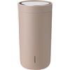 Stelton To-Go Click - Tazza termica a doppia parete, senza ruggine, a prova di perdite, con coperchio Smart-Click - bevande calde e fredde, 0,2 litri, Heather