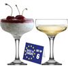 NORDIC SCHILLER Calice Champagne, Set 6, 235ml 100% SENZA PIOMBO Bicchieri da Spumante, Calici per Cocktail, Coppa di Champagne, Lavabili in Lavastoviglie, Champagn Coupe Glasses