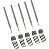 Yosoo Forchetta Telescopica Acciaio Inox, Manico Lungo Regolabile per Cucina Sicura, Ideale per Barbecue Dessert, Set da 5 Pezzi, Adatta a Cene Famiglia Eventi Sociali