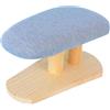 SZLIFE Mini asse da stiro con base in legno, sgabello da stiro portatile professionale resistente al calore per stanze artigianali, polsini, spalle e vestiti, Grigio, 29 Cm X 18 Cm X 15