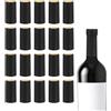 sourcing map 150 capsule termorestringenti in PVC, sigillanti per bottiglie di vino, bottiglie di vino, cantine, casa, 30 x 60 mm, nero