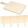 Gadpiparty 5 pezzi Taglieri Legno Grezzo Tavole Taglio Fai da Te per Decorare Superficie Liscia e Facile da per Cibo e Creazioni