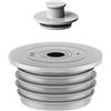 TopHomer Guarnizione per tubo di scarico in silicone per lavello bagno cucina lavatrice 70-75 mm, grigio