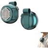 Generico Mini Ventilatore Portatile Con Clip Orientabile A 360° Con Direzione Del Vento Regolabile Ricarica USB Indossabile E Portatile Ideale Per Il Campeggio All Aperto In Estate (Verde)
