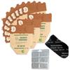 CHLOENCE KIT - 12 Sacchetti Folletto Vk130 Vk131 Compatibili + 1 Filtro Motore + Profumo - Sacchetti Aspirapolvere Folletto In Carta Resistente, Ricambi Folletto